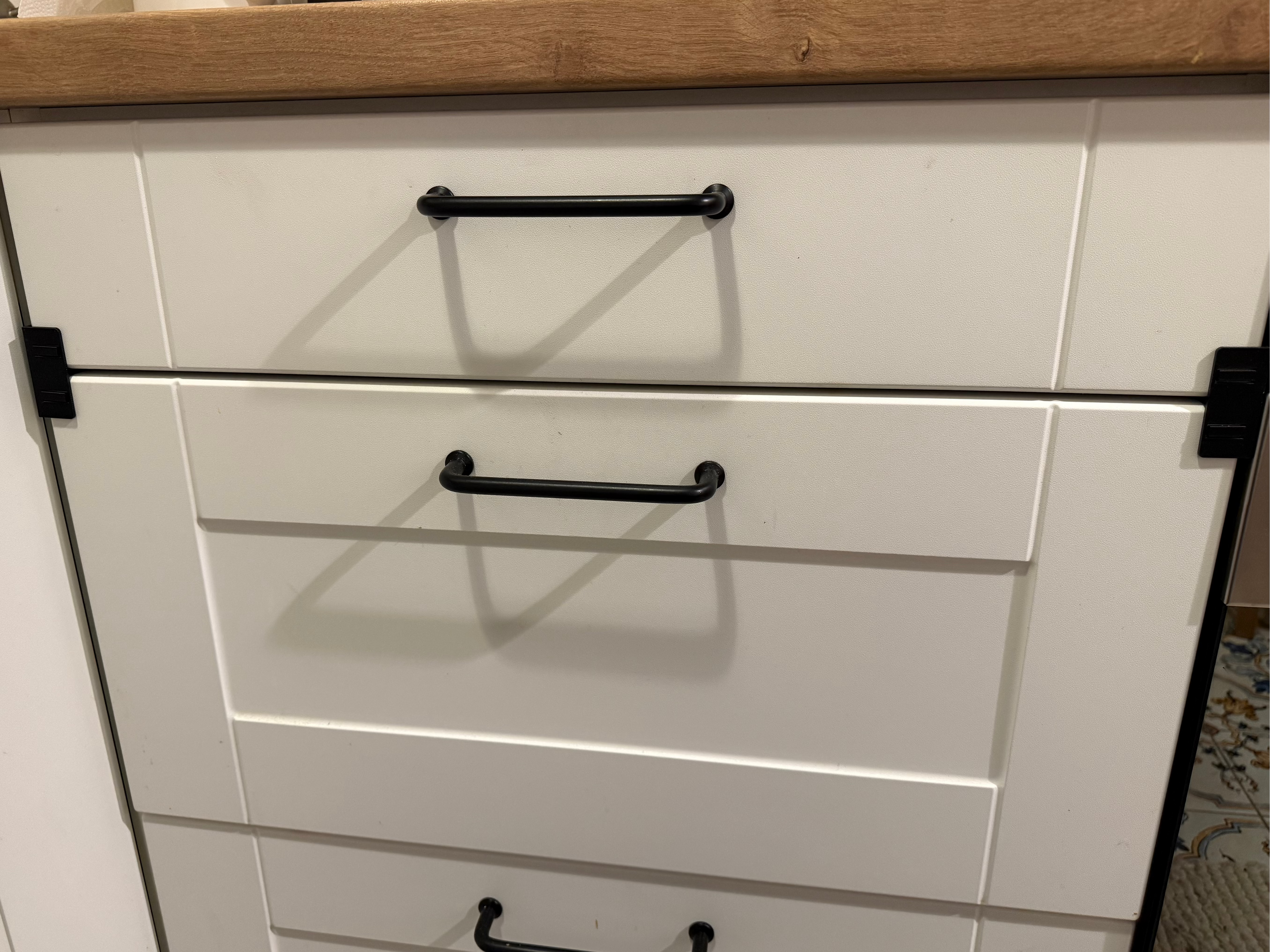 Drawer face spacers 3d printed millimetres jig V3