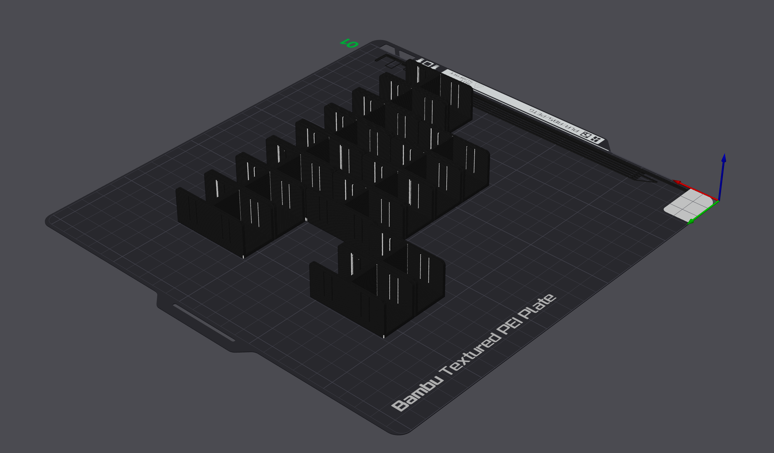 Drawer Face Spacers – Printable STL + Slicer 3MF with Colour-Selectable Lettering